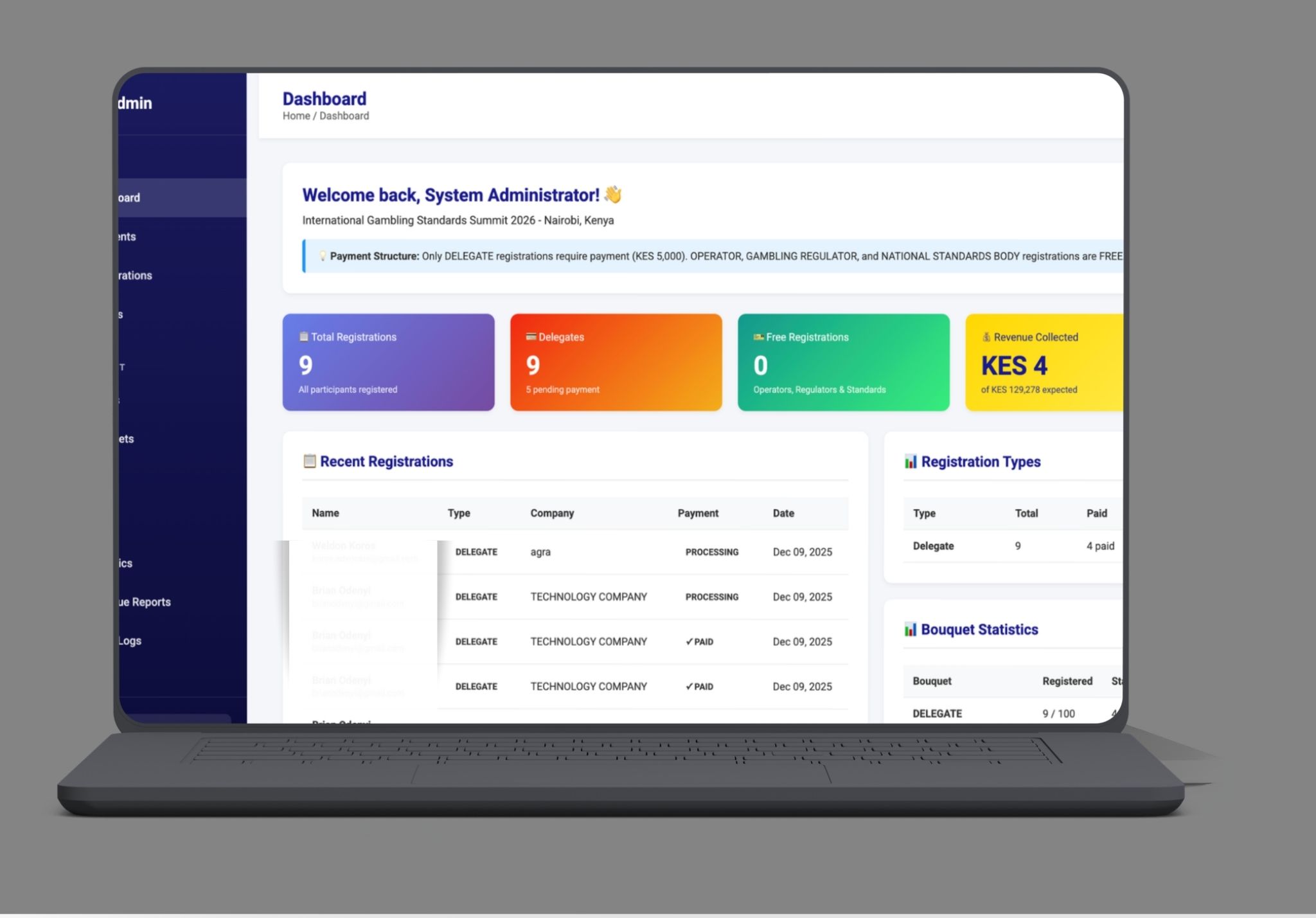 Gambling Standards Ticketing
